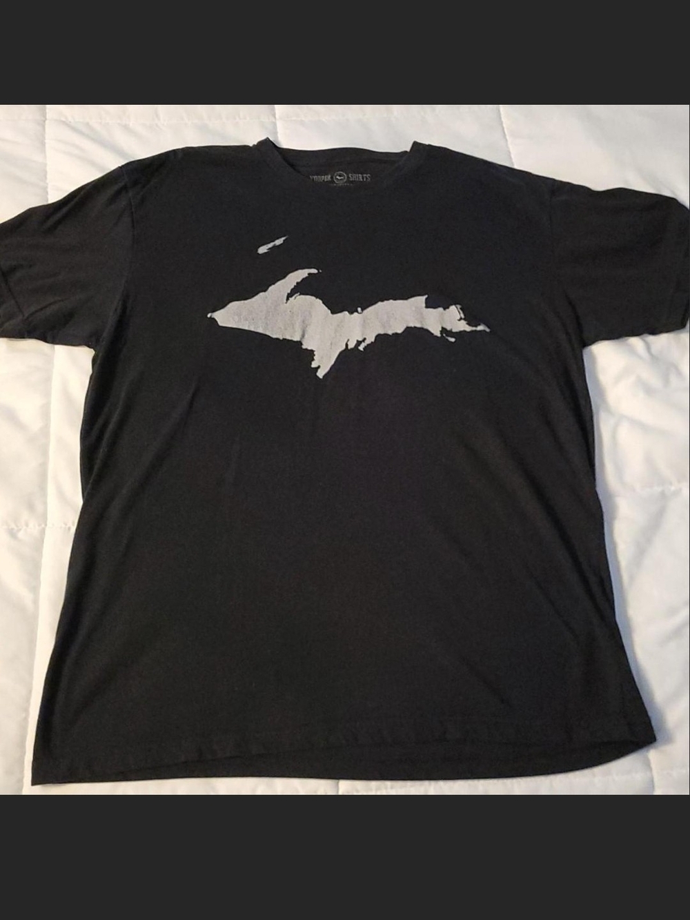 Others Follow Black T-Shirt with Gray Upper Peninsula Graphic